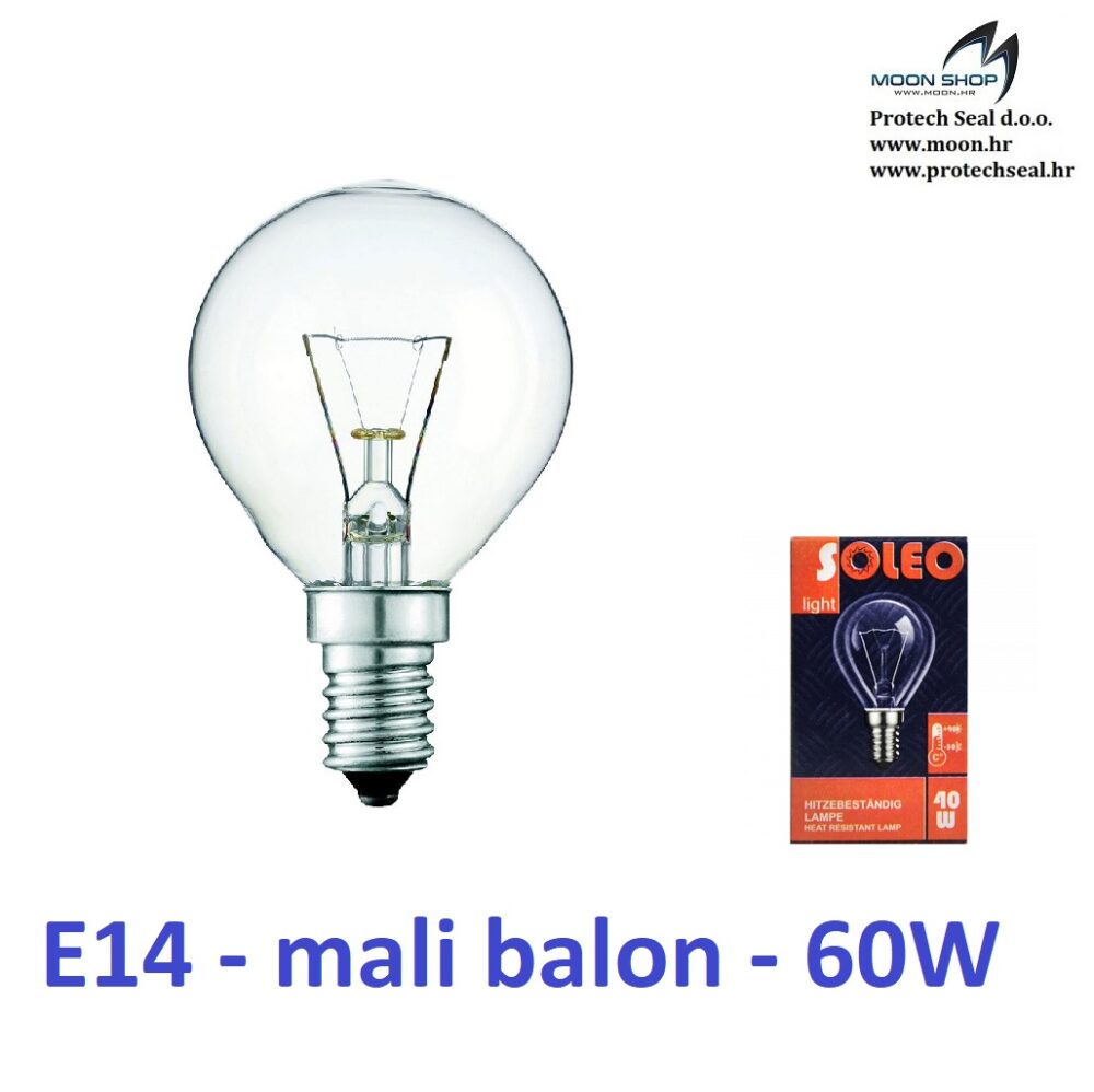 E14 mali balon 60W 230V, 10 kom