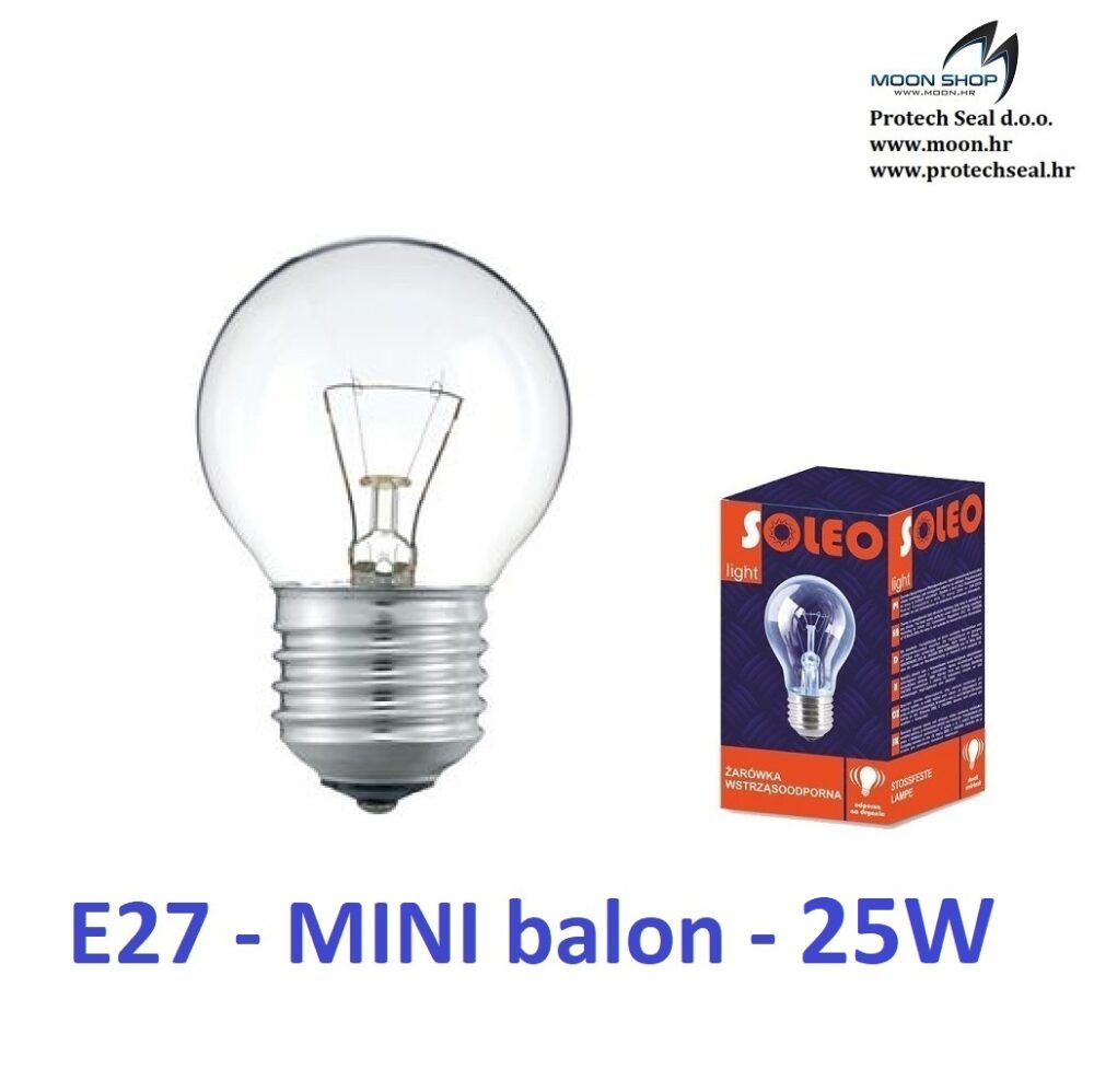 E27 mali balon 25W 230V, 10 kom