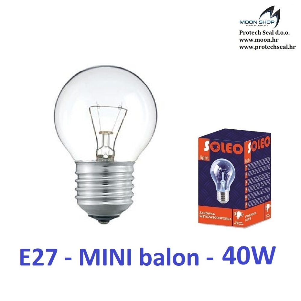 E27 mali balon 40W 230V, 10 kom