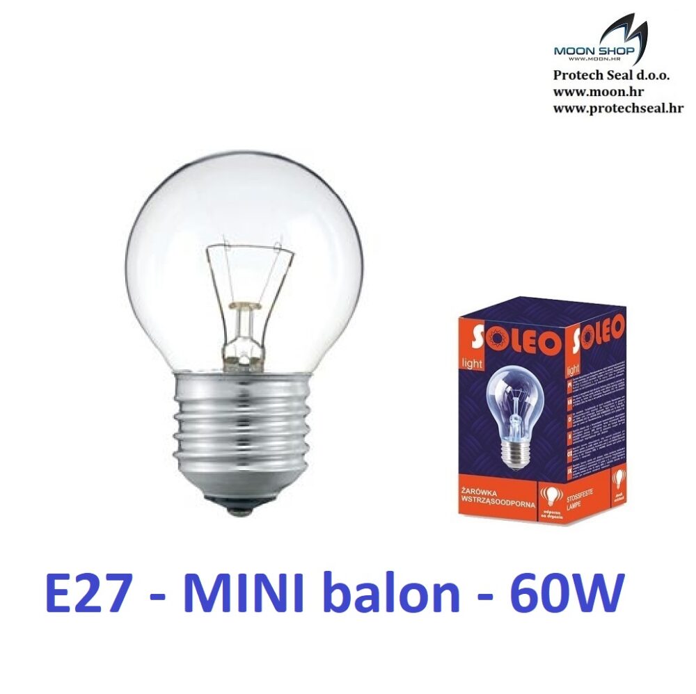 E27 mali balon 60W 230V, 10 kom