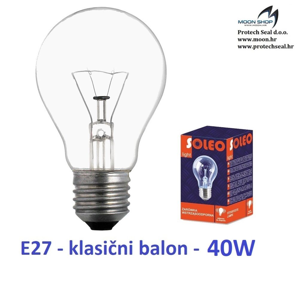 E27 žarulja 40W 230V, 10 kom