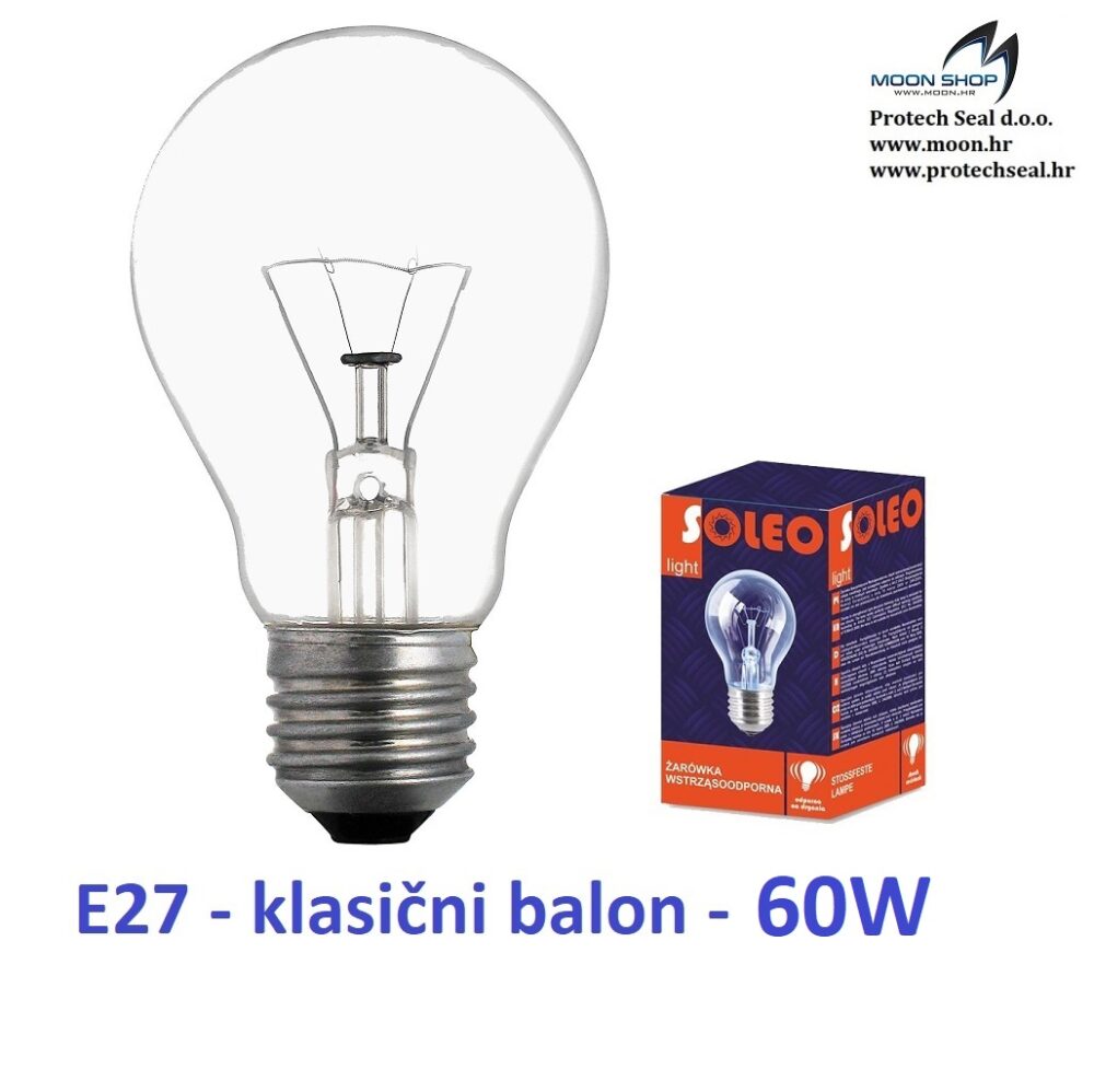 E27 žarulja 60W 230V, 10 kom