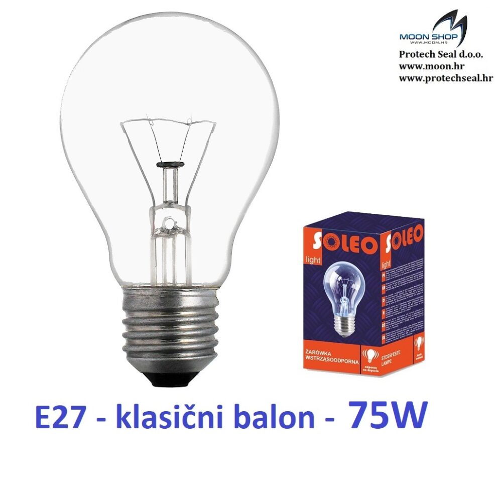 E27 žarulja 75W 230V, 10 kom