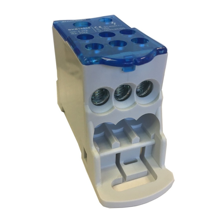 Usponska stezaljka – distribucijski blok Arnocanali Italia – 8 rupa / 1 x 70 mm² / 7 x 16 mm² / 160A