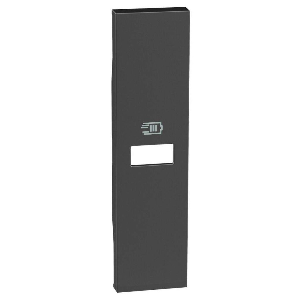 Pokrov za USB utičnicu K4192C, 1M, mat crna, BTicino Living Now KG11C